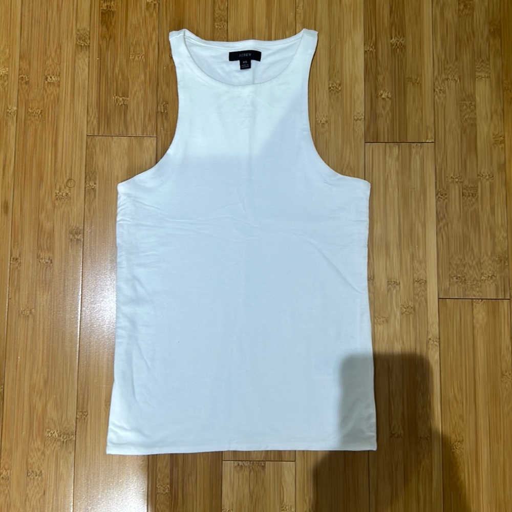J.CREW White Tank Top, Extra Small